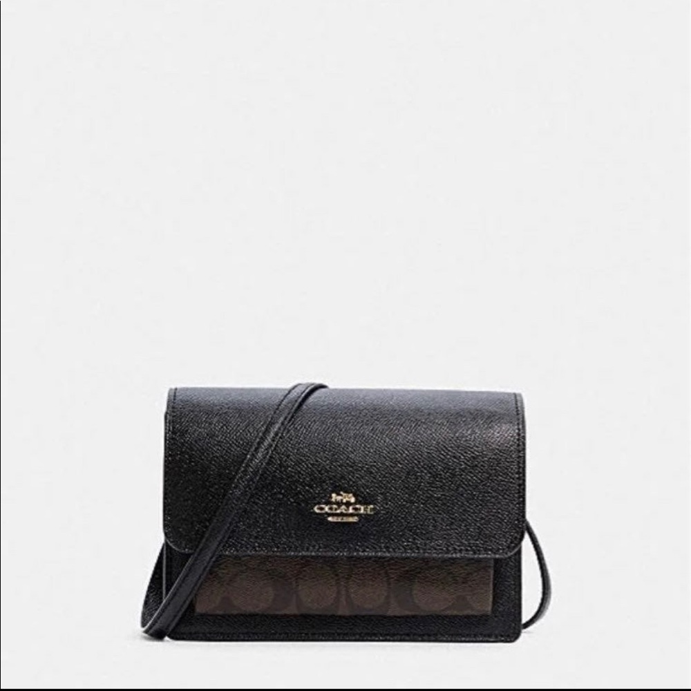 Coach Foldover Belt Bag In Signature Canvas